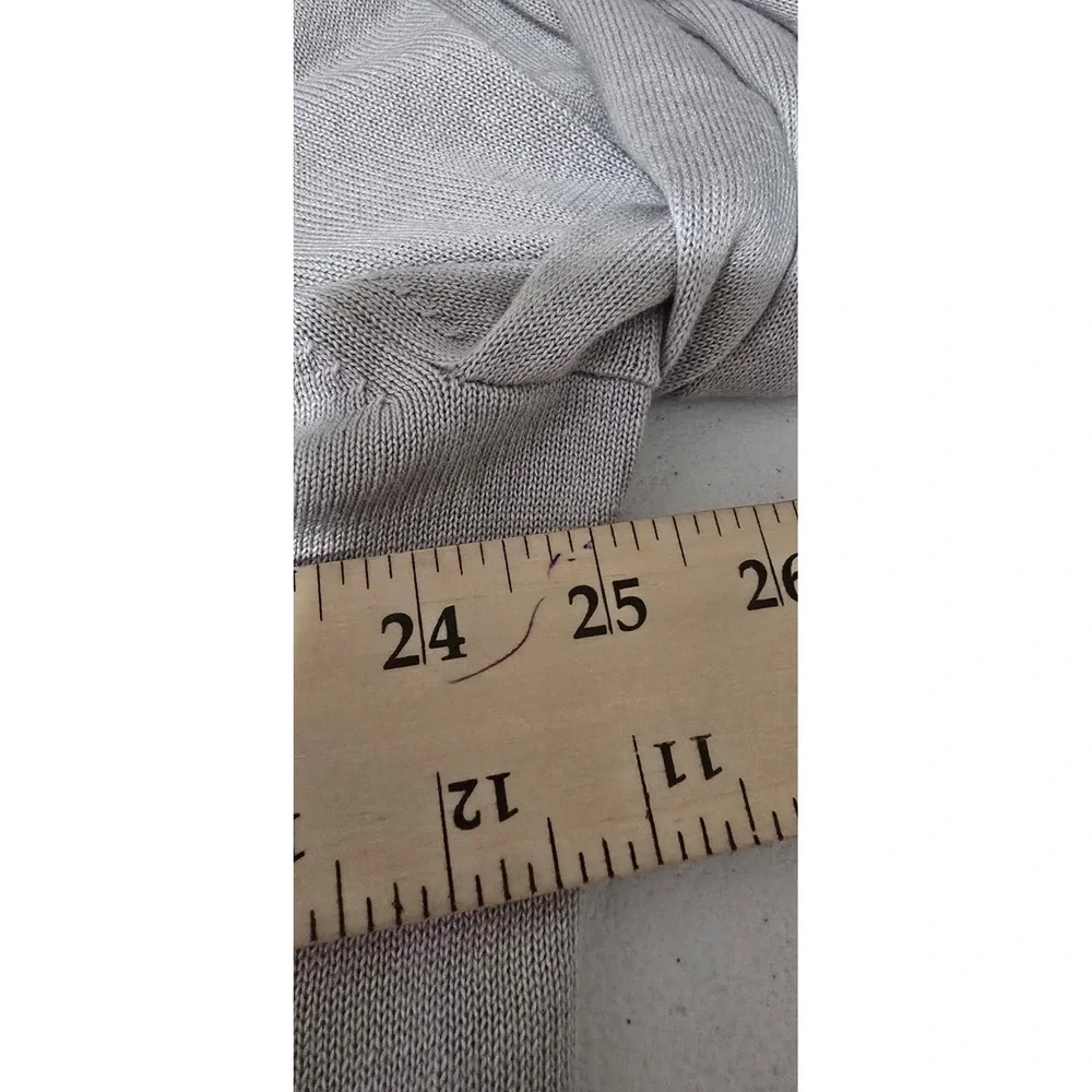 Banana Republic‎ Silk Cashmere V-Neck Sweater Gray Men's X Large Pullover